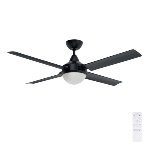 Cairns 52 DC Ceiling Fan with B22 Light - Black