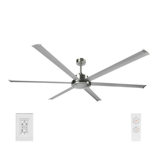 Colossus II 84-Inch DC Ceiling Fan - Satin Nickel