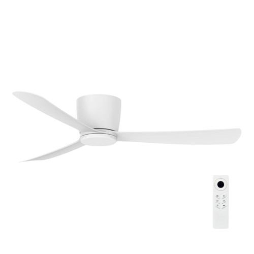 Costa 52-Inch Low Profile DC Ceiling Fan - White