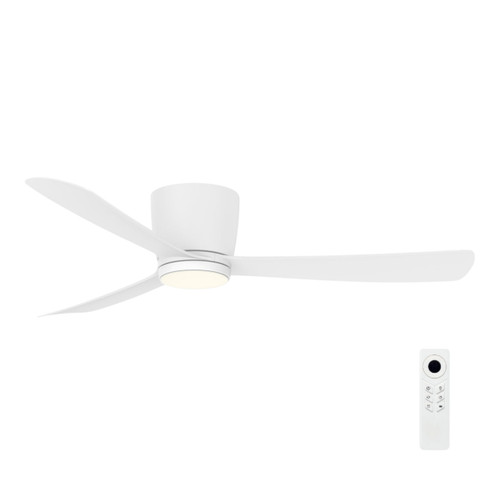 Costa 52-Inch Low Profile DC Ceiling Fan with LED - White