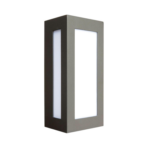 Eave IP44 Modern Box Wall Light - Charcoal