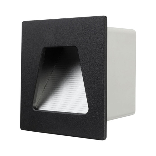 Evelyn Dimmable LED Square Step Light - Black
