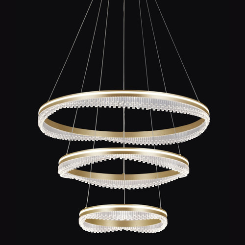 Pagnia 3 Light Gold 3CCT LED Chandelier