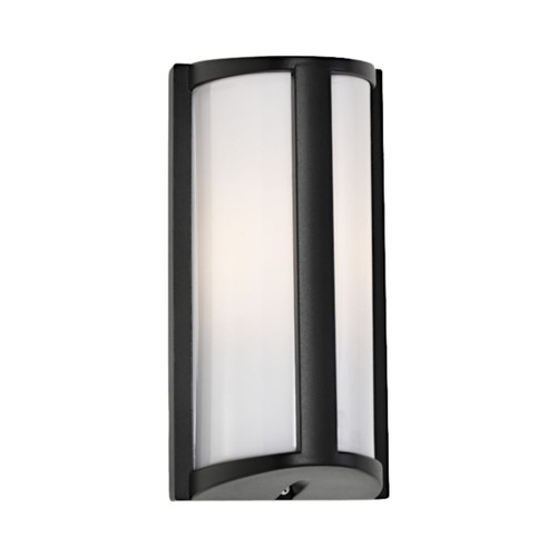 Regina IP44 Opal Acrylic Wall Light - Black