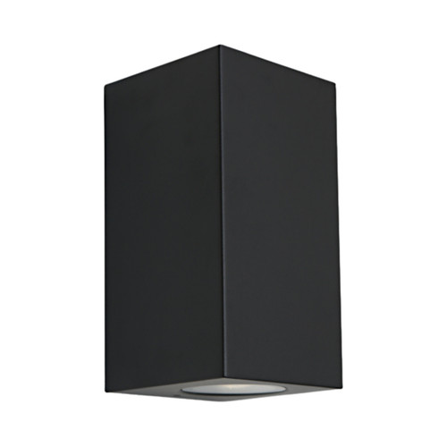 Saco IP54 Duo Light Angular Wall Lamp - Black