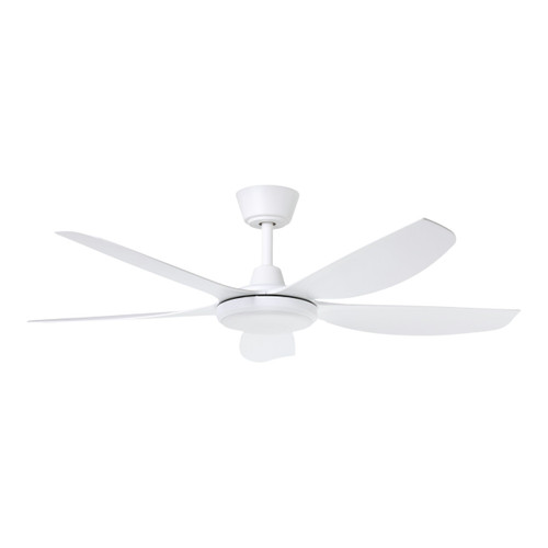 Miami 48-Inch DC Ceiling Fan with LED and Remote - White