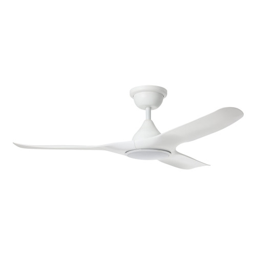 Tahiti 52-Inch IP66 Matt White DC Ceiling Fan with LED Light