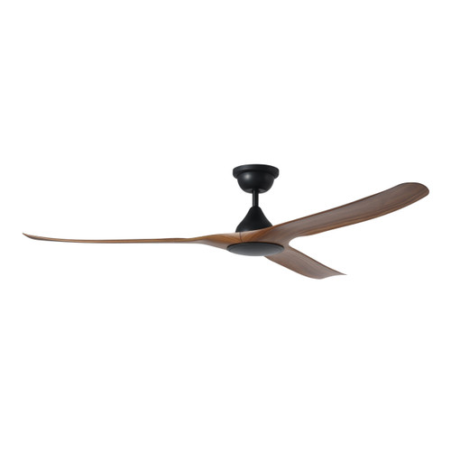 Tahiti 72-Inch IP66 Black-Teak DC Ceiling Fan