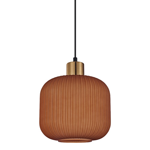 Casignana Terracotta Translucent Glass Pendant
