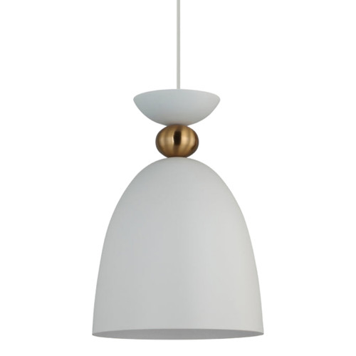 Plavsk Bell Minimalist Pendant Light - Matt White