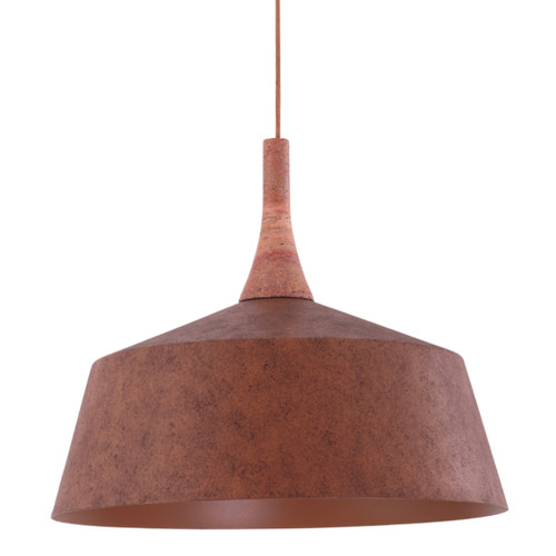 Navotas Rustic Brown Metal Pendant Light