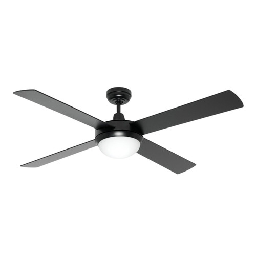 Caprice 52-Inch AC Ceiling Fan with B22 Light - Black