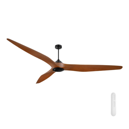Century 100-Inch DC Ceiling Fan with Remote - Dark Timber