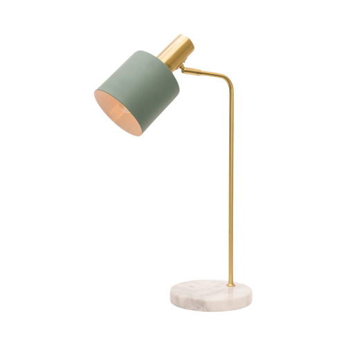 Denton Brass Jade Adjustable Table Desk Lamp