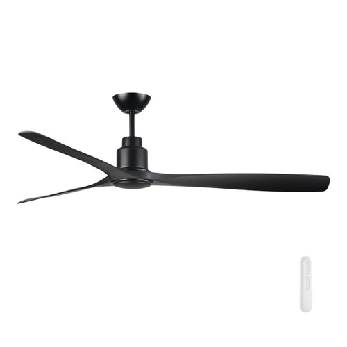 Iceman 60-Inch DC Ceiling Fan with Remote - Black