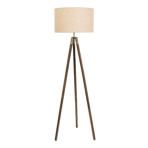 Pajala Dark Wood Tripod Floor Lamp