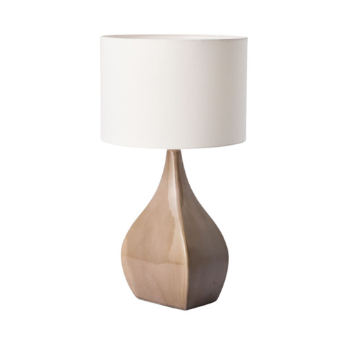 Castellion Sand Ceramic Ivory Shade Table Lamp