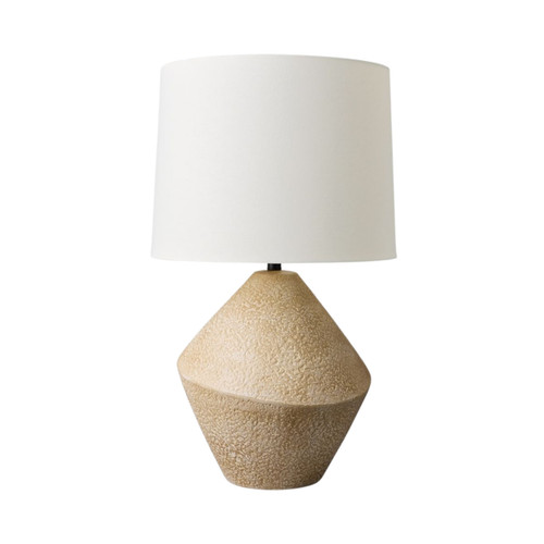 Ecija Beige Ceramic Geometric Table Lamp