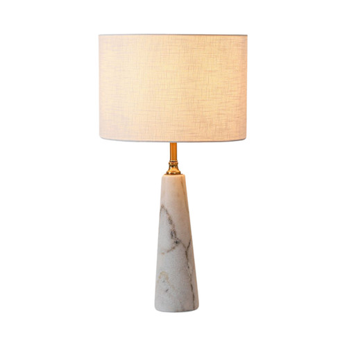 Pontevedra White Cone Marble Base Table Lamp
