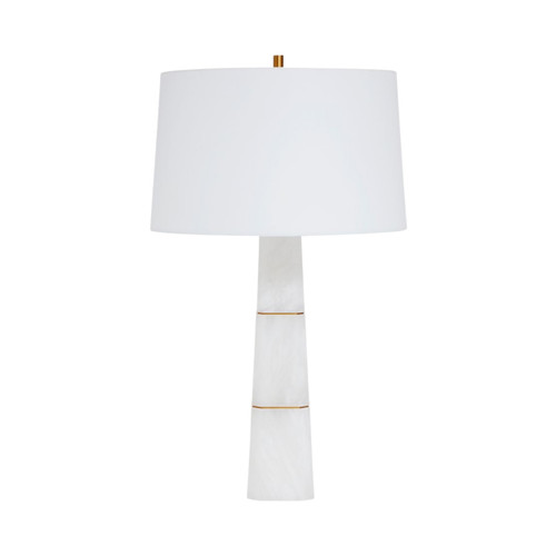 Vedra White Alabaster Base Classic Table Lamp