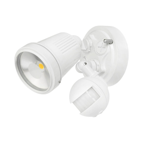Hunter III IP44 Solo LED Floodlight with Sensor - White