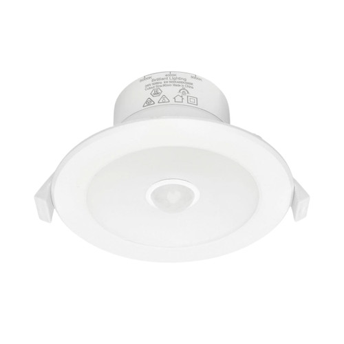 Lumascan II White IP44 3CCT LED Downlight with Sensor