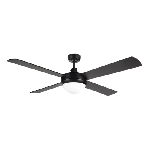 Tempest II 52-Inch AC Ceiling Fan with B22 Light - Black