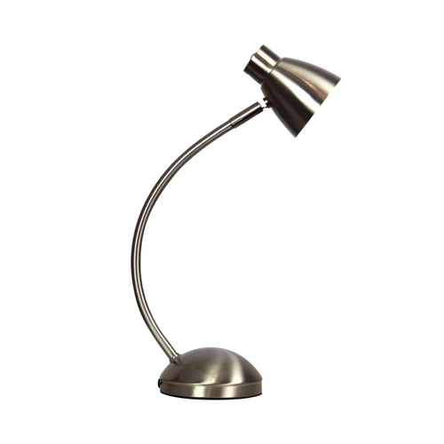 Congleton Brushed Chrome Arc Touch Desk Lamp