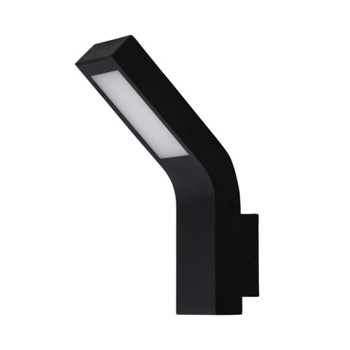 Havant IP54 Modern Black Angled LED Wall Light