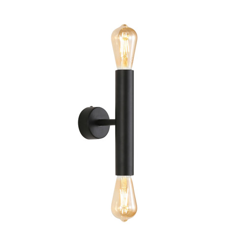 Knutsford Twin Light Minimalist Wall Light - Black