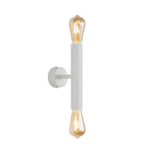 Knutsford Twin Light Minimalist Wall Light - White
