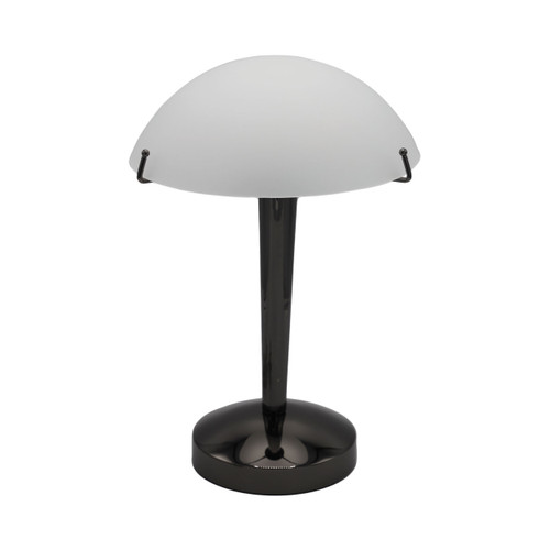 Penrith Gloss Gunmetal Glass Dome Touch Table Lamp
