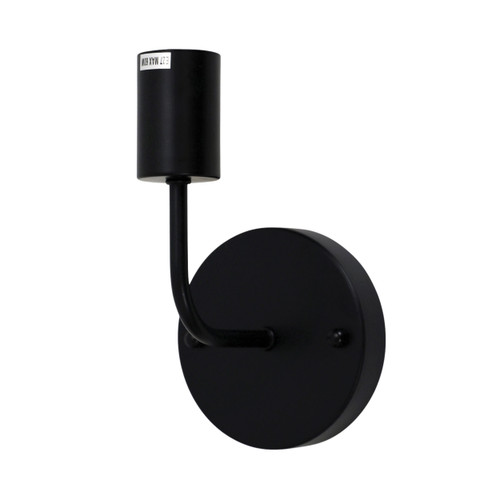 Stapleford Raw Minimalist Bulb Wall Light - Matt Black