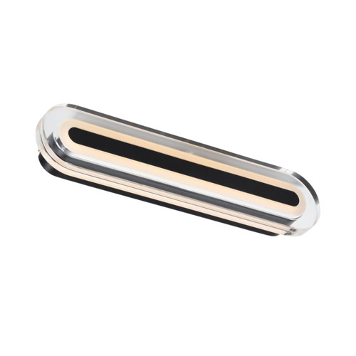 Cavara IP44 Slim Oval LED Wall Light - Black