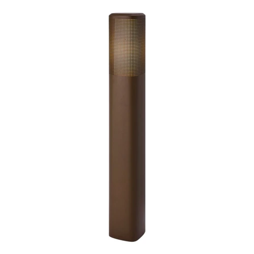 Sidara IP44 Perforated Bollard Light - Seaside Metallic Brown