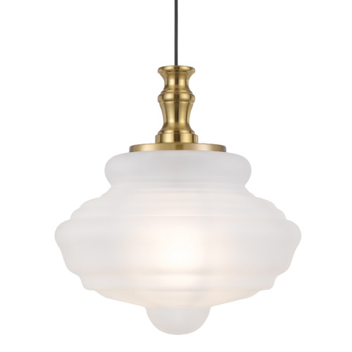 Suceava Frosted Glass Pendant Light - Gold