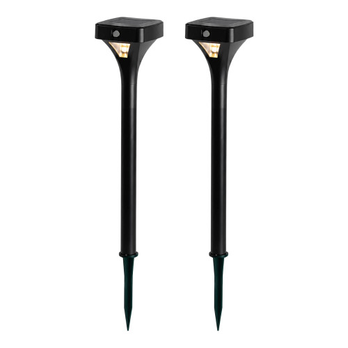 Comet Black Path Spike Light with Sensor - Twin Pack