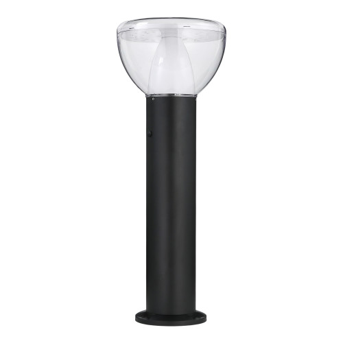 Impact Black Solar LED Bollard Light
