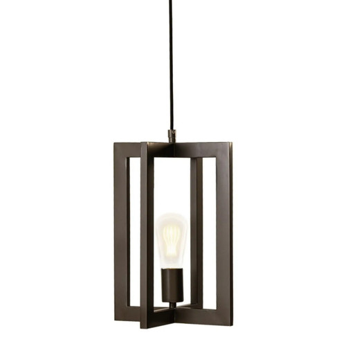 Ador Antique Brass Angular Lantern Pendant