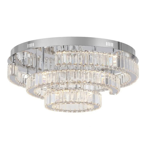 Brighton Tiered Round 3CCT LED Ceiling Light - Chrome