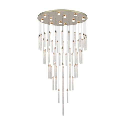 Toorak Crystal Drop Lights Gold Cluster Chandelier