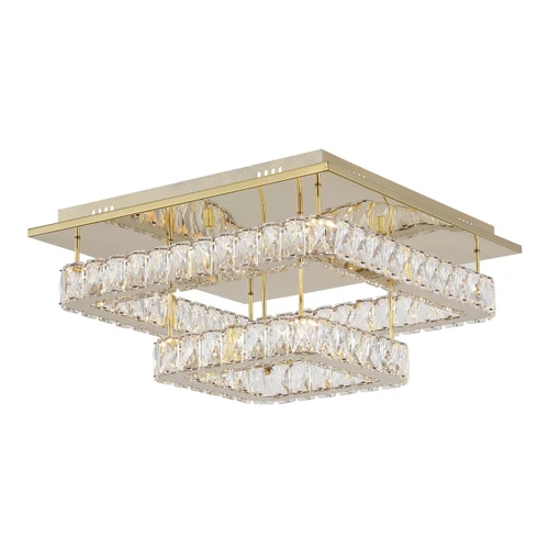 Zamira Two-Tiered Square Gold 3CCT LED Ceiling Light