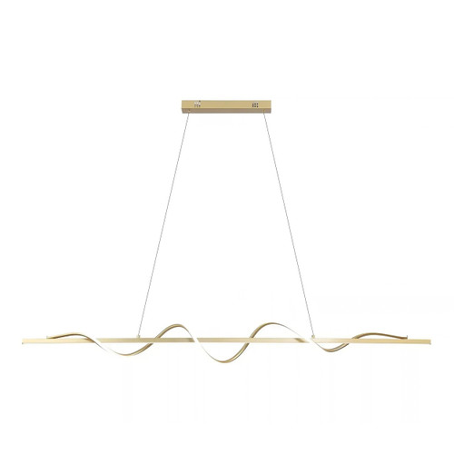 Willow Gold Spiral Wave 3CCT LED Pendant
