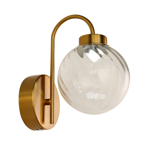 Liro Rechargeable Brass 3CCT LED Touch Wall Light - Clear