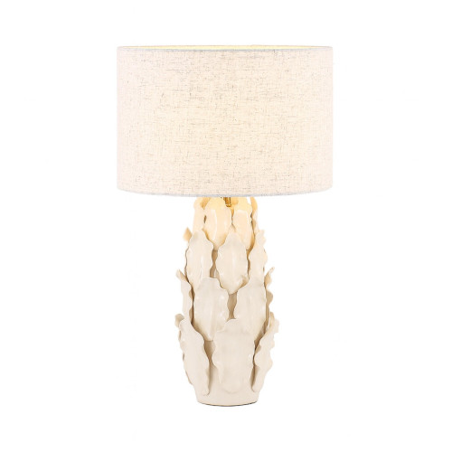 Soufli Glazed Leaf Ceramic Table Lamp