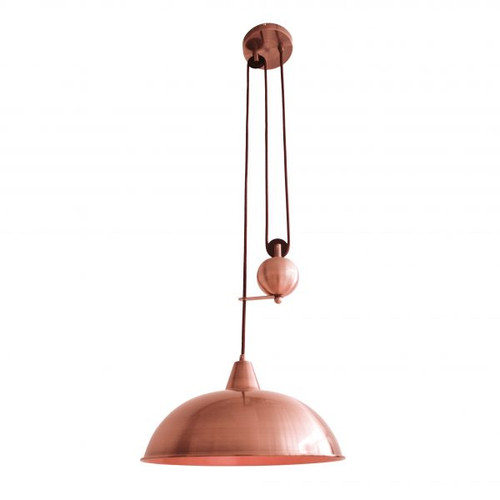 Jess Rise & Fall Pendant Pulley Light - Copper