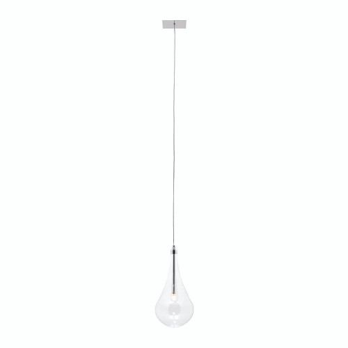 Raindrop 1 Light Glass Pendant Light