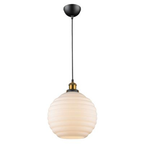 Eva Glass Pendant Light in Opal