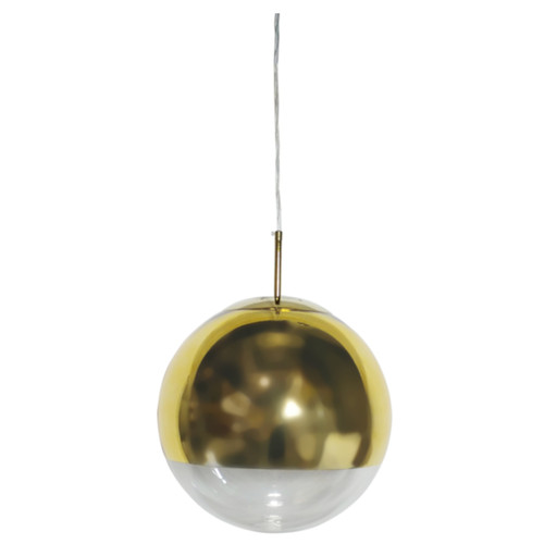 Helmet Gold Ball Pendant Light