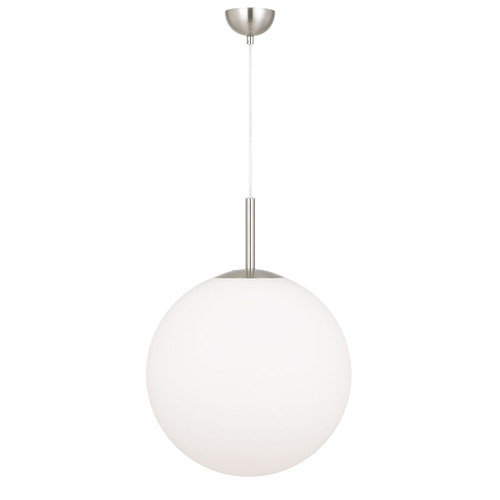 Bailey Nickel Opal Glass Ball Pendant Light